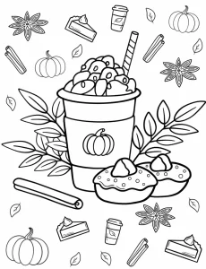coloriage Automne a imprimer