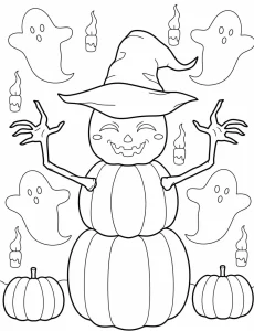 coloriage Automne pour enfant de 4 ans
