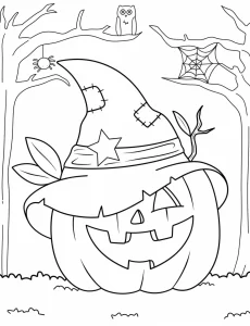 coloriage Automne pour enfant de 8 ans