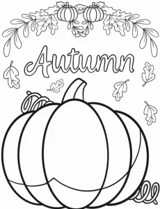 coloriage Automne pour enfants a imprimer gratuit