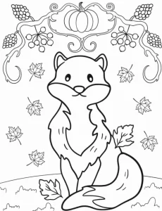 coloriage Automne à imprimer