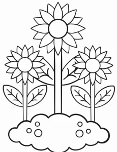 coloriage Automne pour enfant de 4 ans