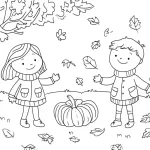 coloriage Automne à imprimer gratuitement
