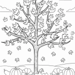 imprimer coloriage Automne pour enfant