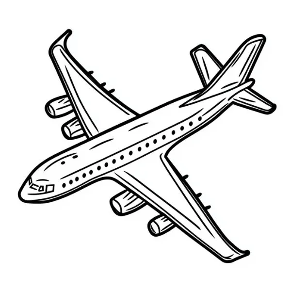 Tranh tô màu Avion