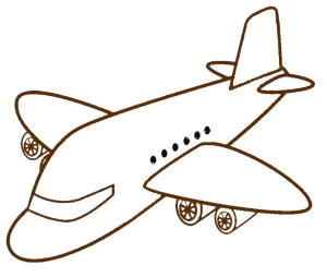 coloriage Avion à imprimer pdf gratuit