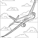 coloriage Avion pour enfant a imprimer gratuit