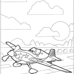 coloriage Avion à imprimer pour enfant de 7 ans