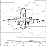 coloriage Avion pour enfant de 5 ans