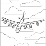 coloriage Avion educatif pour enfant