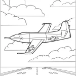 coloriage Avion à imprimer pour enfant de 12 ans
