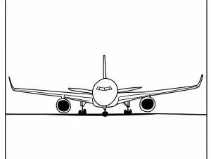 coloriage Avion a colorier en ligne