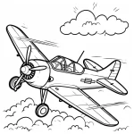 imprimer coloriage Avion
