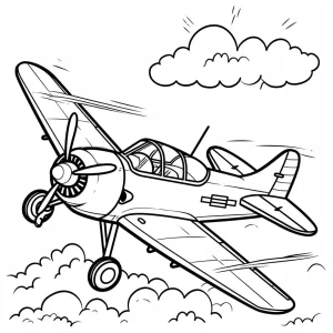 imprimer coloriage Avion