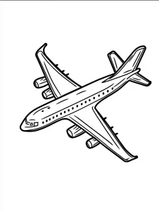 coloriage Avion en ligne pour enfant