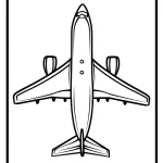 coloriage Avion et decoupage a imprimer gratuit