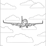 coloriage Avion à imprimer gratuitement pdf