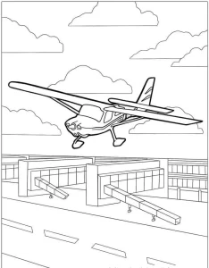 coloriage Avion pour enfants à télécharger