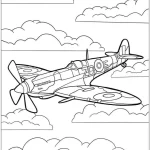 coloriage Avion à imprimer pour enfant de 10 ans