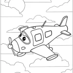 coloriage Avion a dessiner et imprimer