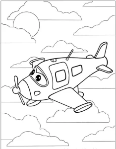 coloriage Avion a dessiner et imprimer