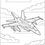 coloriage Avion pour enfant de 3 ans