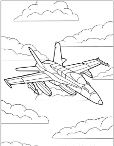 coloriage Avion pour enfant de 3 ans