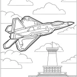 coloriage Avion pour primaire