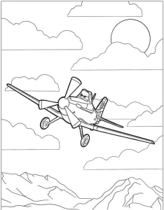 coloriage Avion gratuit a imprimer