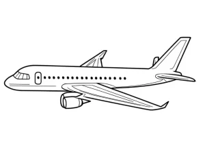 coloriage Avion gratuit à imprimer