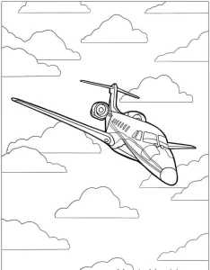 coloriage Avion a imprimer gratuitement