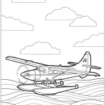 coloriage Avion à imprimer a4