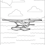 coloriage Avion pour bebe a imprimer