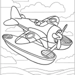 coloriage Avion pour enfants a imprimer
