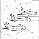 coloriage Avion a telecharger