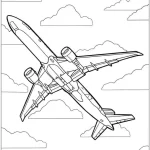 coloriage Avion gratuit
