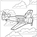 coloriage Avion à imprimer kawaii