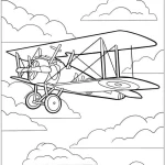 coloriage Avion en ligne pour enfant