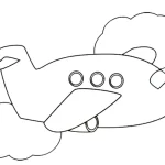 coloriage Avion a telecharger
