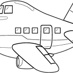 coloriage Avion pour enfant