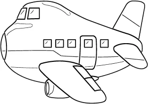 coloriage Avion pour enfant