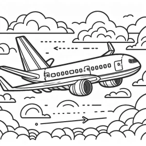 coloriage Avion a imprimer gratuit