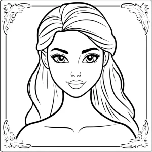 a imprimer coloriage Barbie gratuit
