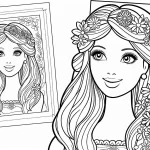 coloriage Barbie gratuit à imprimer