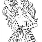 coloriage Barbie gratuit