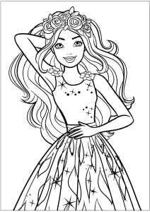 coloriage Barbie gratuit
