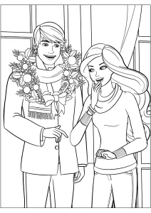 coloriage Barbie à imprimer pdf