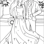 coloriage Barbie pour enfant de 4 ans