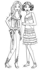 coloriage Barbie à imprimer gratuitement pdf