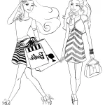 coloriage Barbie pour enfants